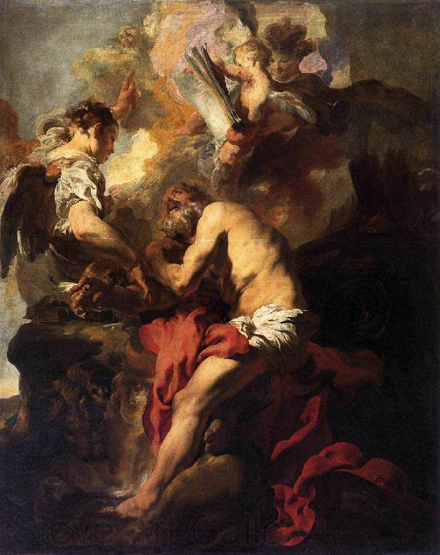 Johann Liss Vision of St Jerome Spain oil painting art